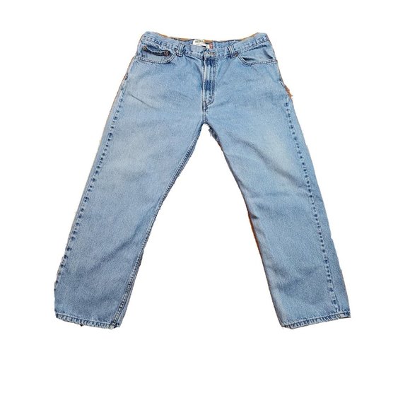 Levi's 505 Jeans Mens 40 x 30 Straight Leg Regular Fit Light Wash - Picture 2 of 6